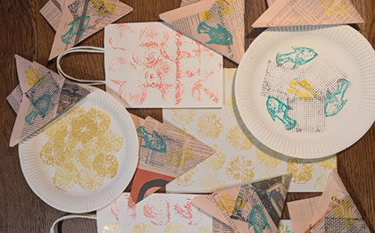 Food Print Fun at Gallery 57